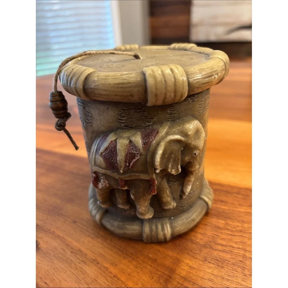 Lavai Elephant 3D Pillar Candle 4”